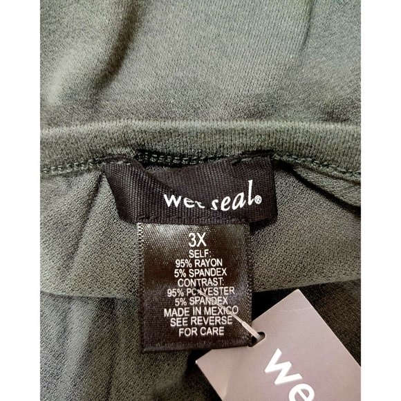 Dress Plus Size 3X Olive Green Black Mesh Stretch - Picture 7 of 7